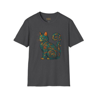 Cat Tee – Vintage Baroque Feline Design – Unisex Fit