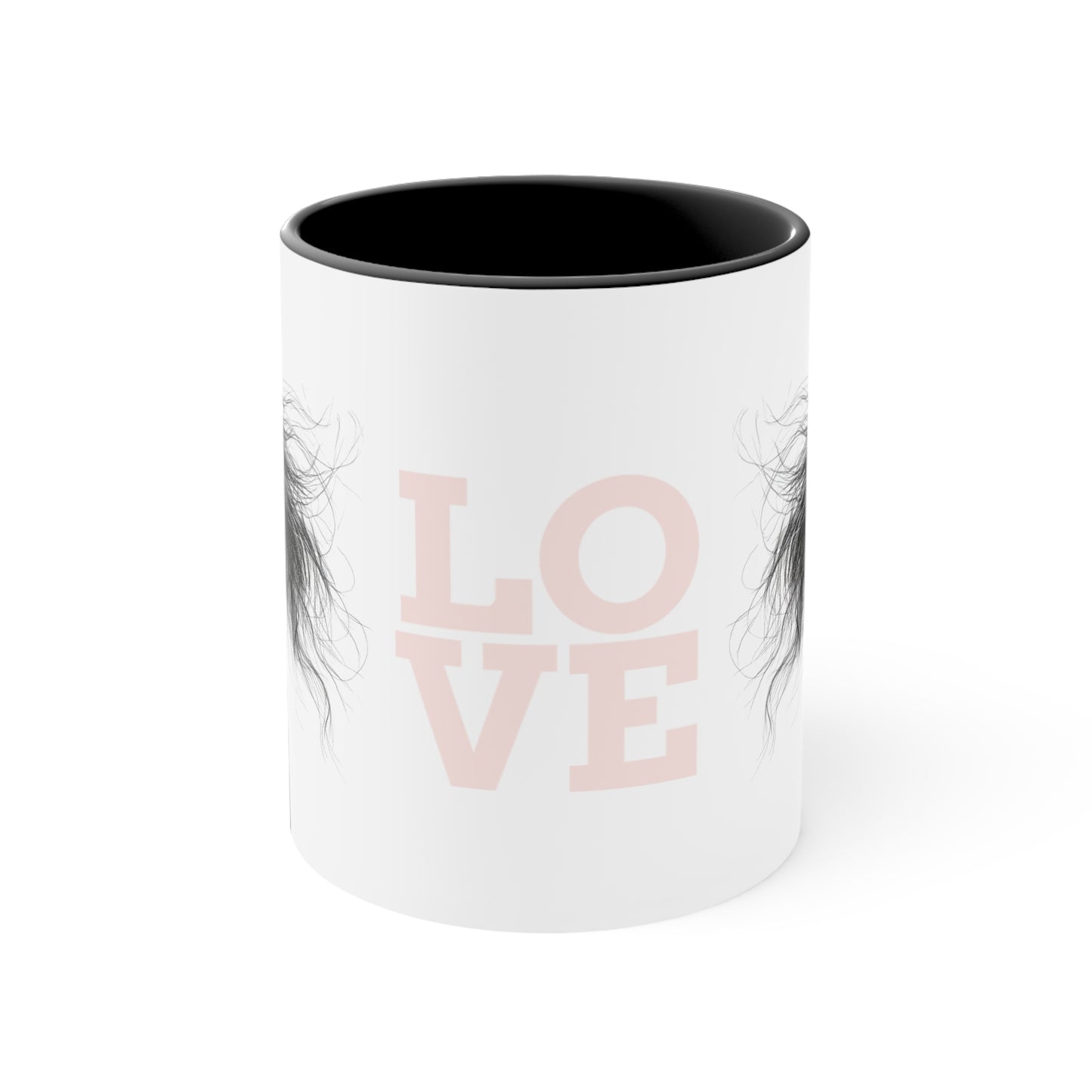 LOVE Horse Mug – Soft Script & Sketch Design – 11oz