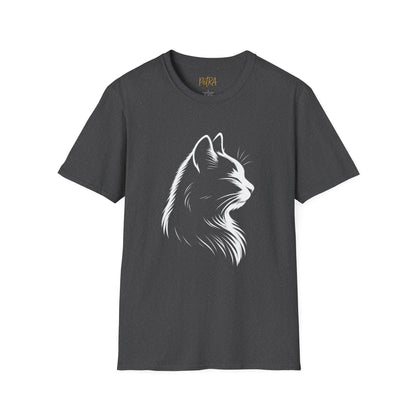 Cat Tee – Elegant Sketch Silhouette – Unisex Fit