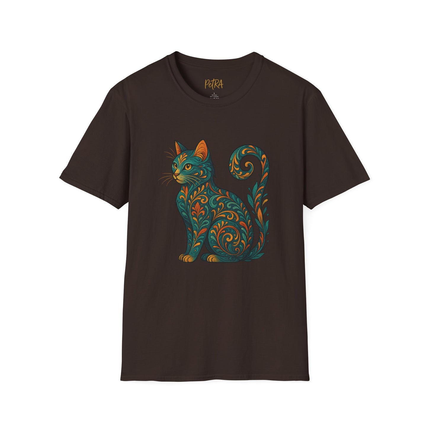 Cat Tee – Vintage Baroque Feline Design – Unisex Fit
