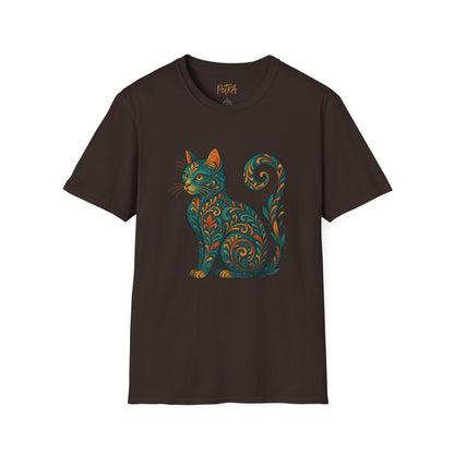 Cat Tee – Vintage Baroque Feline Design – Unisex Fit