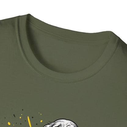 Cocker Spaniel Tee – Spilled Paint Design – Unisex Fit