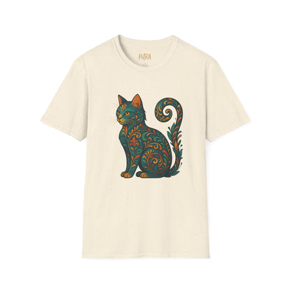 Cat Tee – Vintage Baroque Feline Design – Unisex Fit