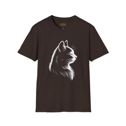 Cat Tee – Elegant Sketch Silhouette – Unisex Fit