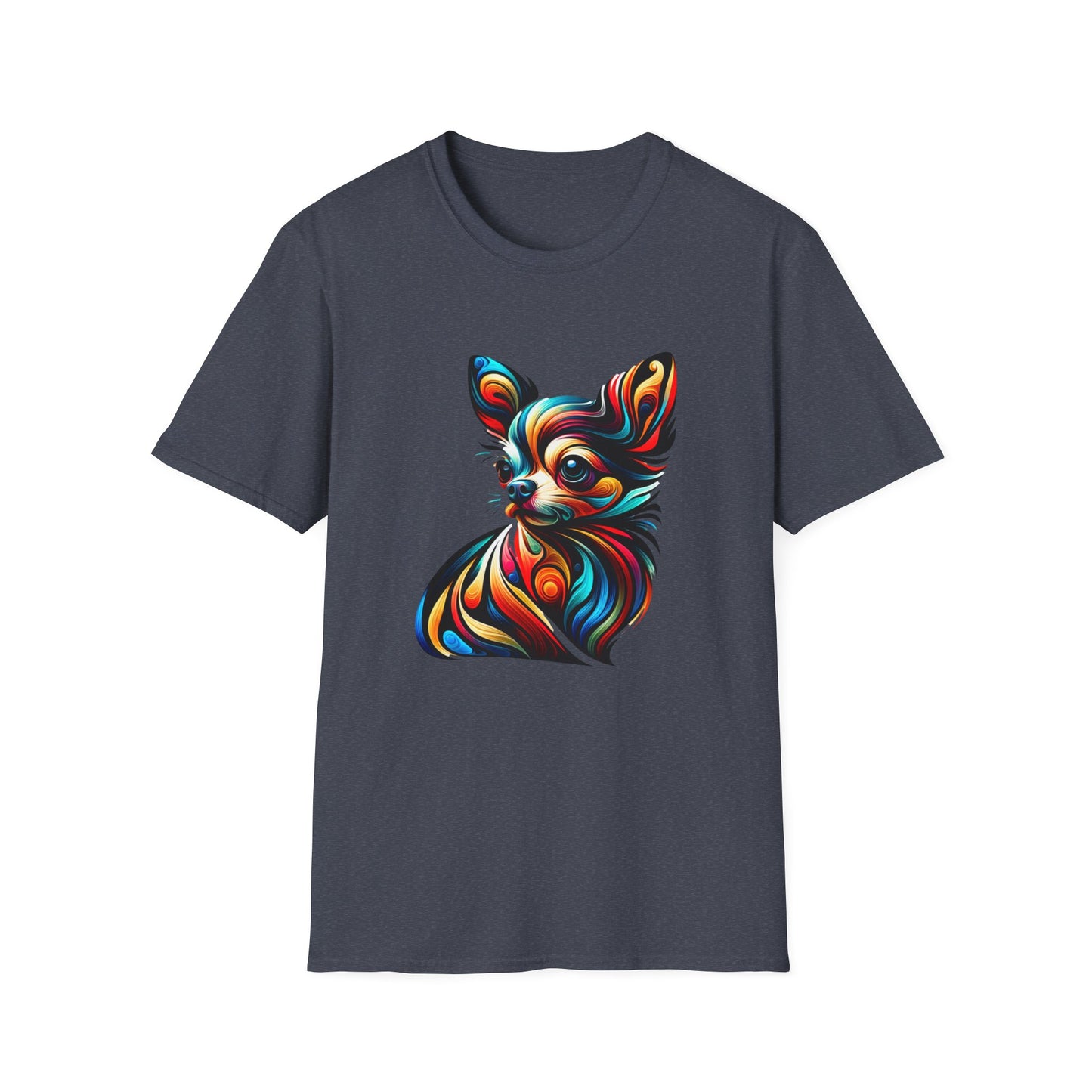 Chihuahua Tee – Vibrant Abstract Swirl Portrait – Unisex Fit