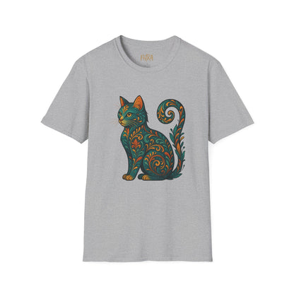 Cat Tee – Vintage Baroque Feline Design – Unisex Fit