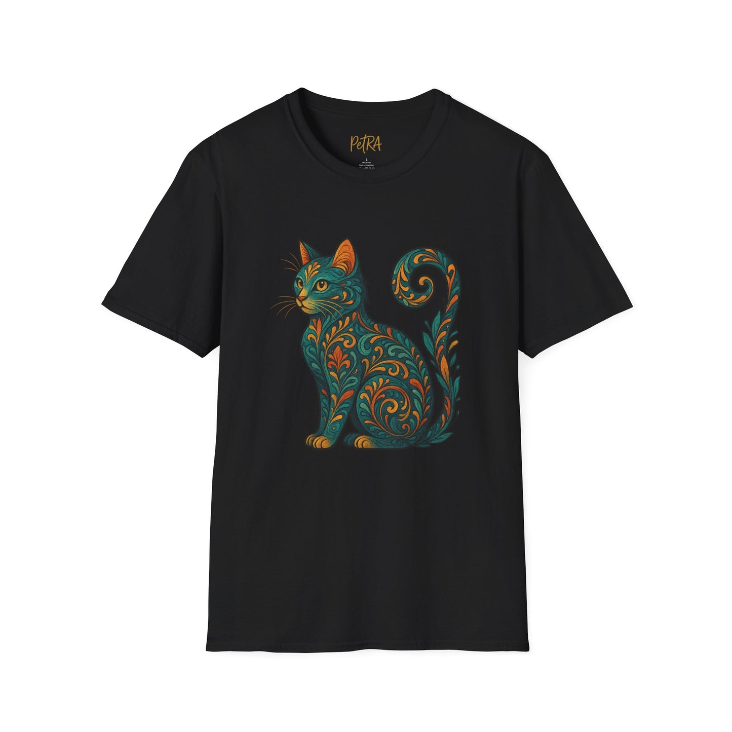 Cat Tee – Vintage Baroque Feline Design – Unisex Fit
