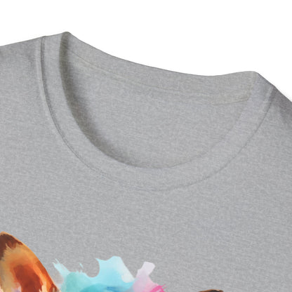 Chihuahua Tee – 'Chihuahua Mum' Watercolor Splash Design – Unisex Fit