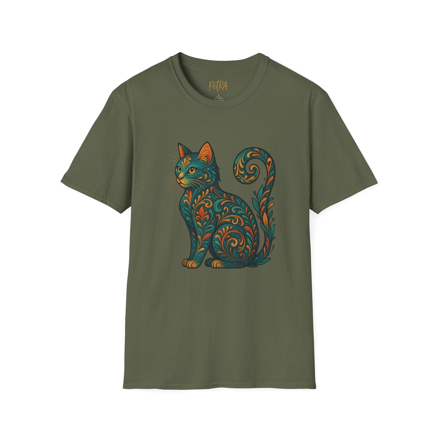 Cat Tee – Vintage Baroque Feline Design – Unisex Fit