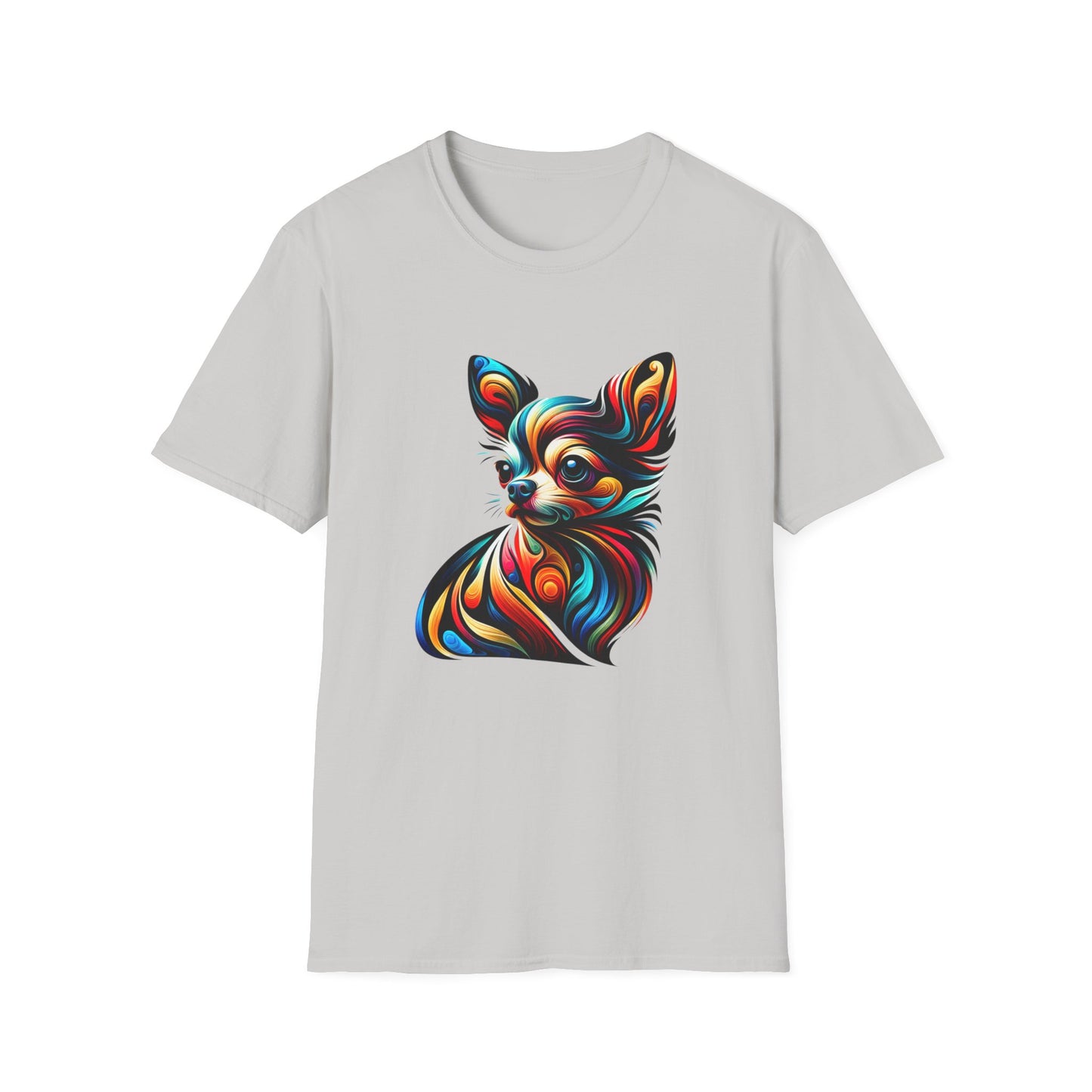 Chihuahua Tee – Vibrant Abstract Swirl Portrait – Unisex Fit