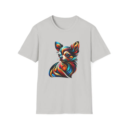 Chihuahua Tee – Vibrant Abstract Swirl Portrait – Unisex Fit
