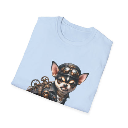 Chihuahua Tee – 'Tiny but Lethal' Steampunk Cosplay Design – Unisex Fit