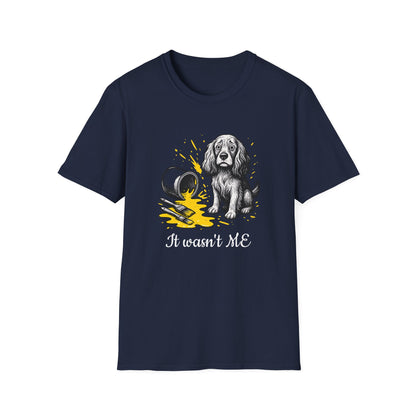 Cocker Spaniel Tee – Spilled Paint Design – Unisex Fit