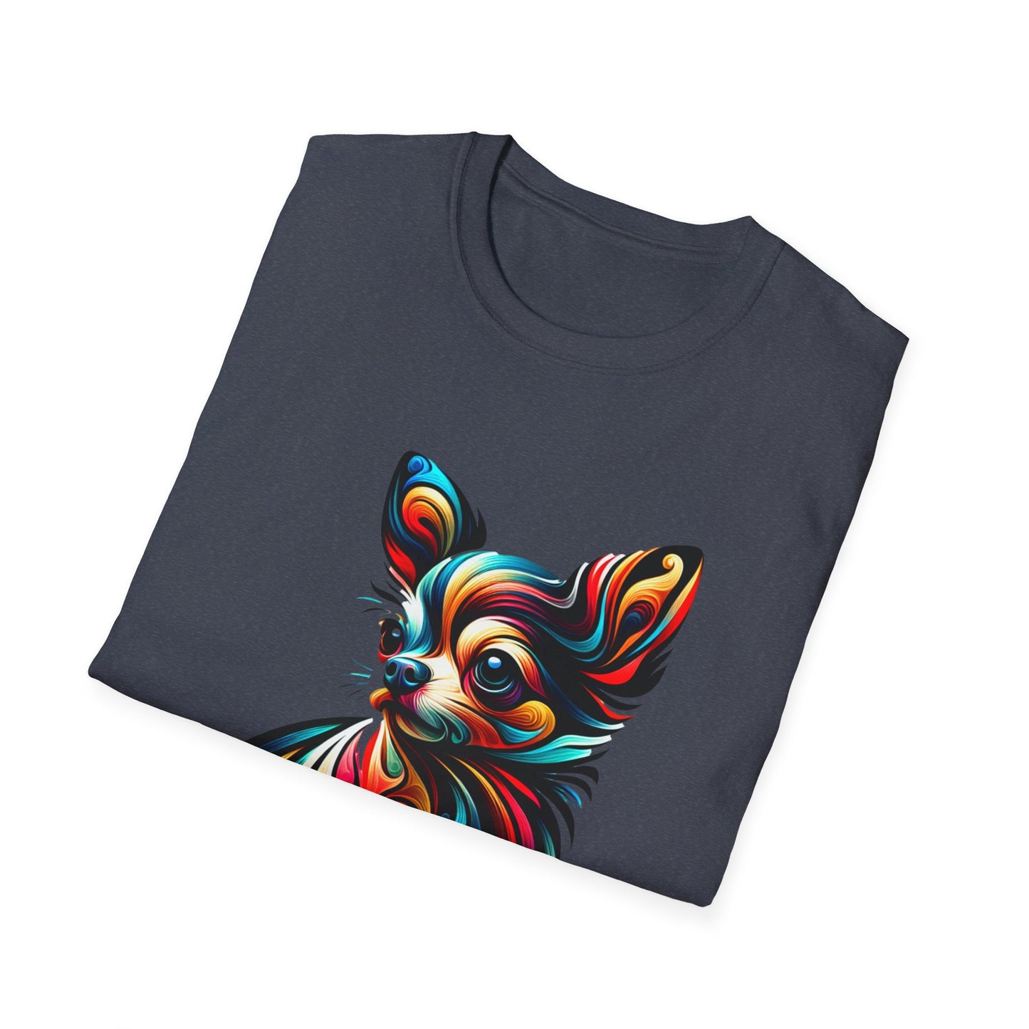 Chihuahua Tee – Vibrant Abstract Swirl Portrait – Unisex Fit
