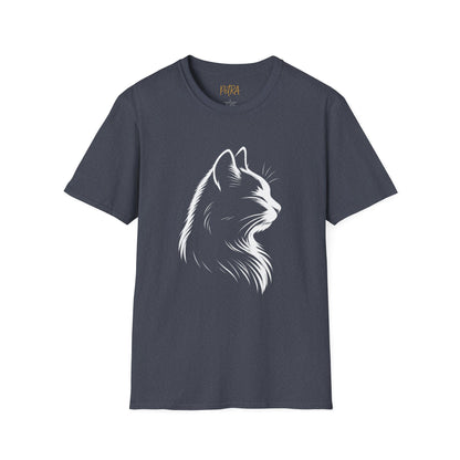 Cat Tee – Elegant Sketch Silhouette – Unisex Fit