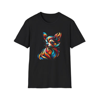 Chihuahua Tee – Vibrant Abstract Swirl Portrait – Unisex Fit