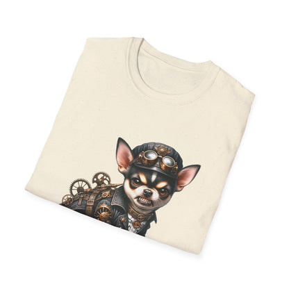 Chihuahua Tee – 'Tiny but Lethal' Steampunk Cosplay Design – Unisex Fit