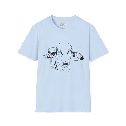 Brahman Tee – Minimal Line Art Cattle Design – Unisex Fit