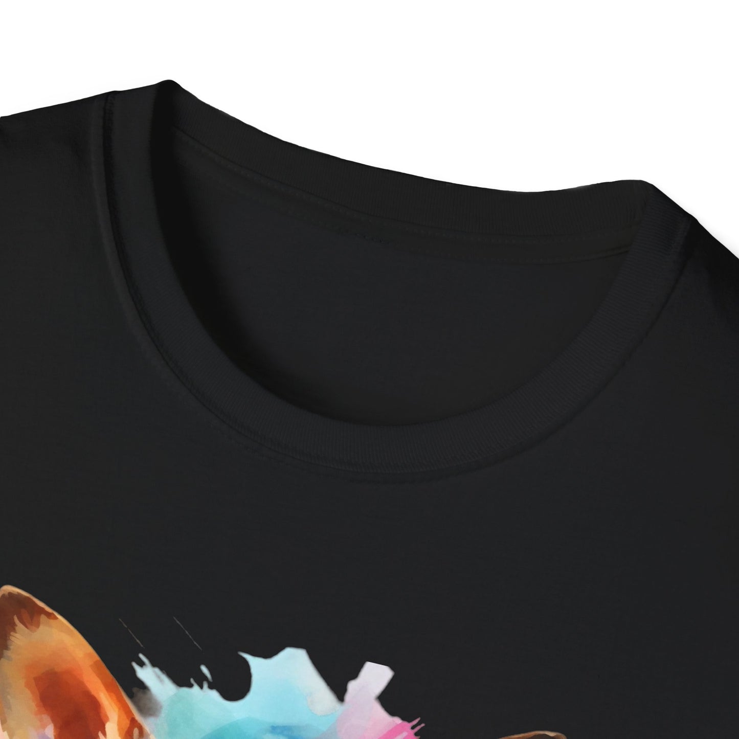 Chihuahua Tee – 'Chihuahua Mum' Watercolor Splash Design – Unisex Fit