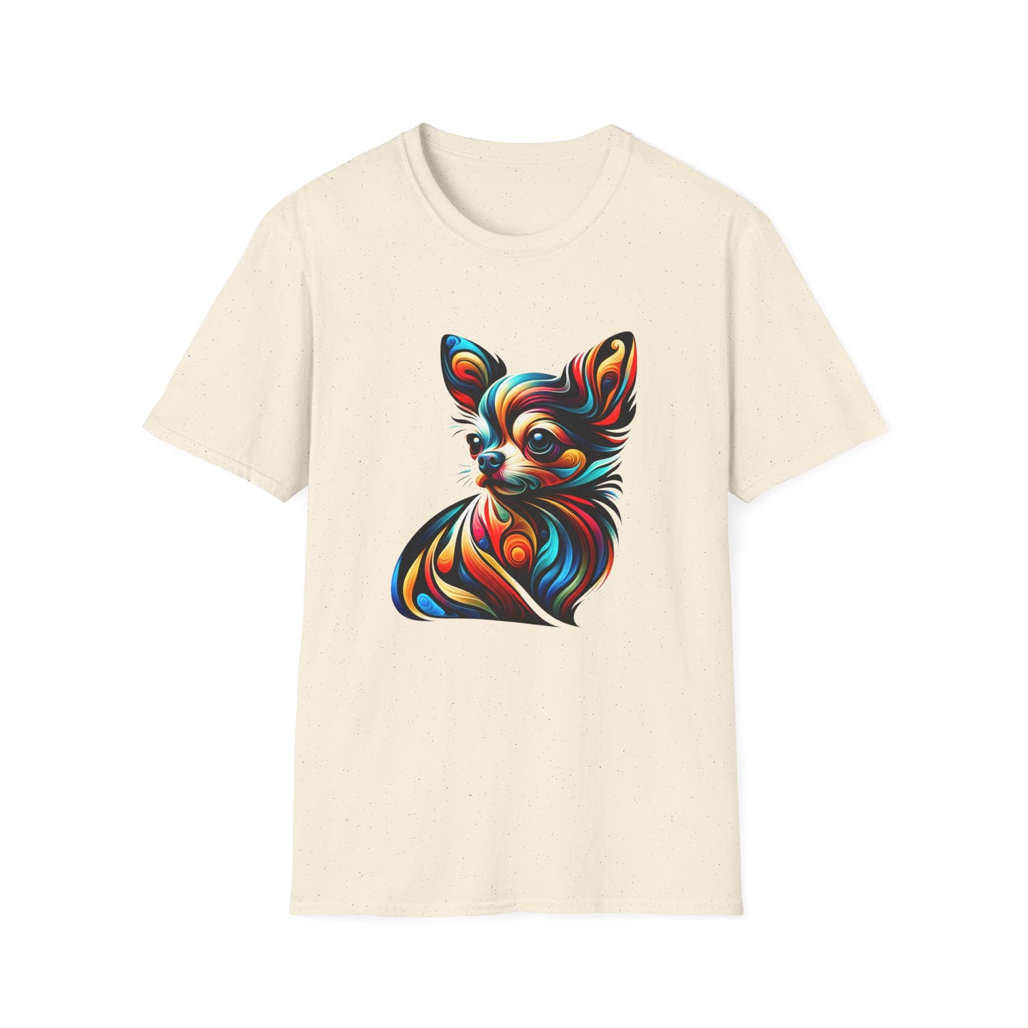 Chihuahua Tee – Vibrant Abstract Swirl Portrait – Unisex Fit