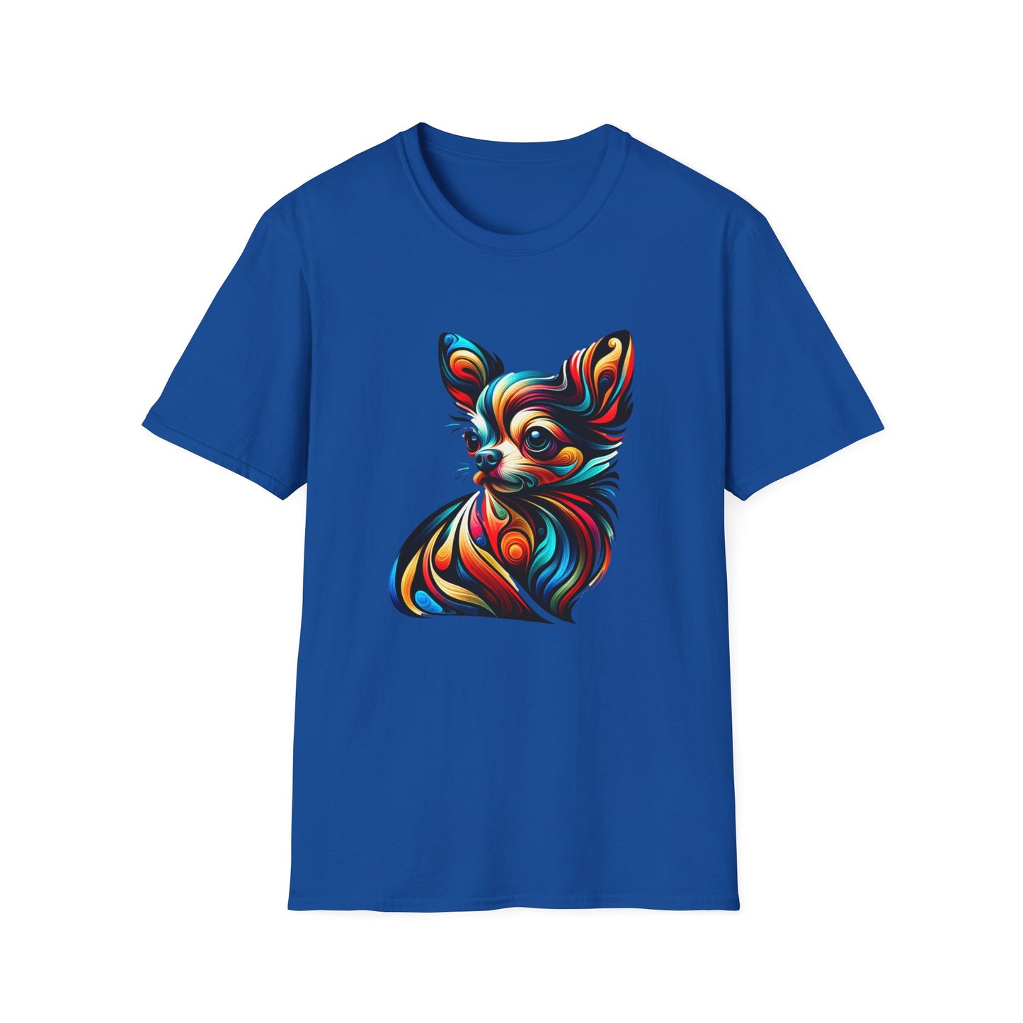 Chihuahua Tee – Vibrant Abstract Swirl Portrait – Unisex Fit