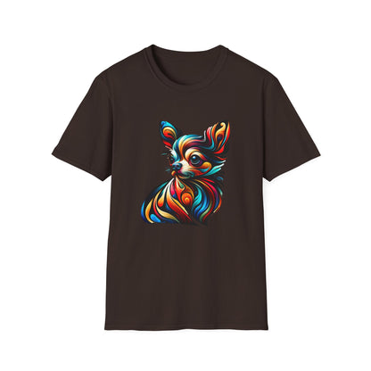 Chihuahua Tee – Vibrant Abstract Swirl Portrait – Unisex Fit
