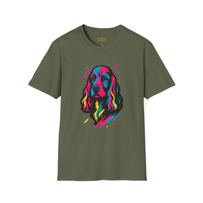 Cocker Spaniel T Shirt – Neo Pop Art Portrait – Unisex Fit