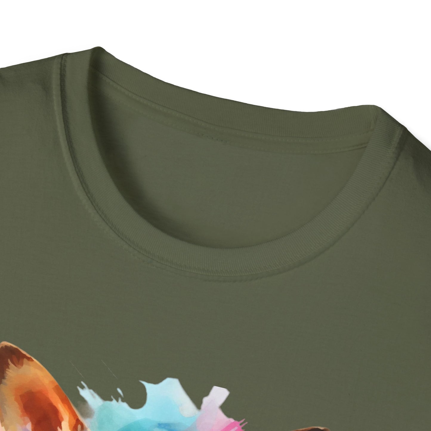 Chihuahua Tee – 'Chihuahua Mum' Watercolor Splash Design – Unisex Fit