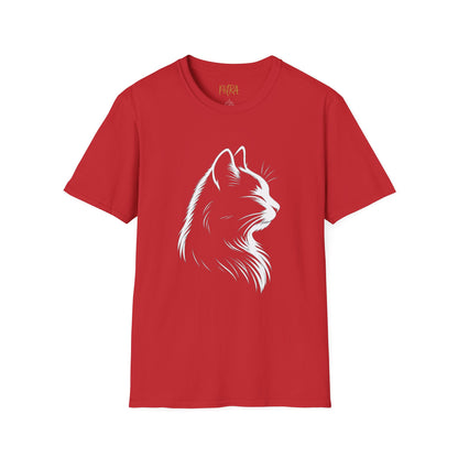 Cat Tee – Elegant Sketch Silhouette – Unisex Fit