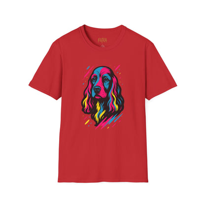 Cocker Spaniel T Shirt – Neo Pop Art Portrait – Unisex Fit