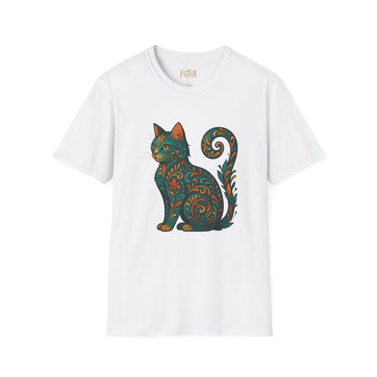 Cat Tee – Vintage Baroque Feline Design – Unisex Fit