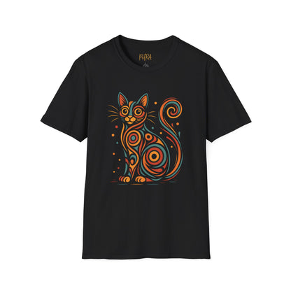 Cat T Shirt – Abstract Kaleidoscope Art – Unisex Fit