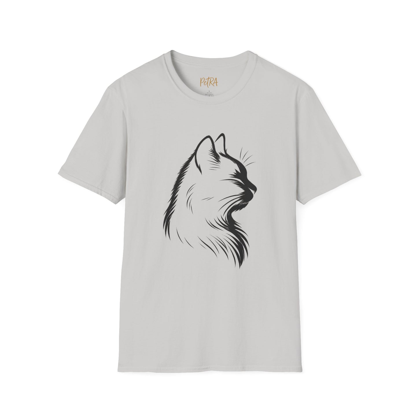 Cat Tee – Elegant Sketch Silhouette – Unisex Fit