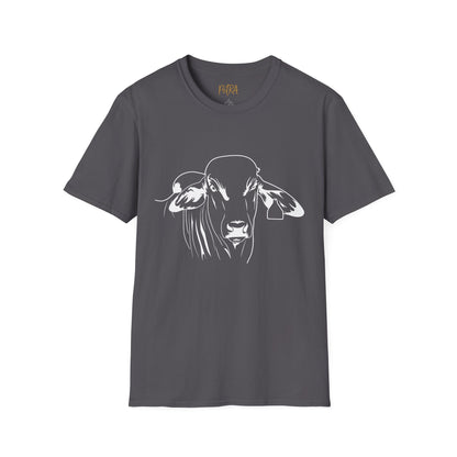 Brahman Tee – Minimal Line Art Cattle Design – Unisex Fit