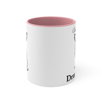 Chihuahua Mug – 'Dramatic AF' Sketch Design – 11oz Accent