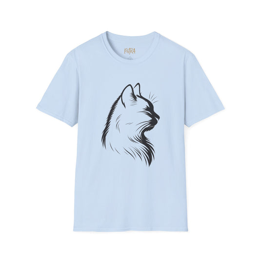 Cat Tee – Elegant Sketch Silhouette – Unisex Fit