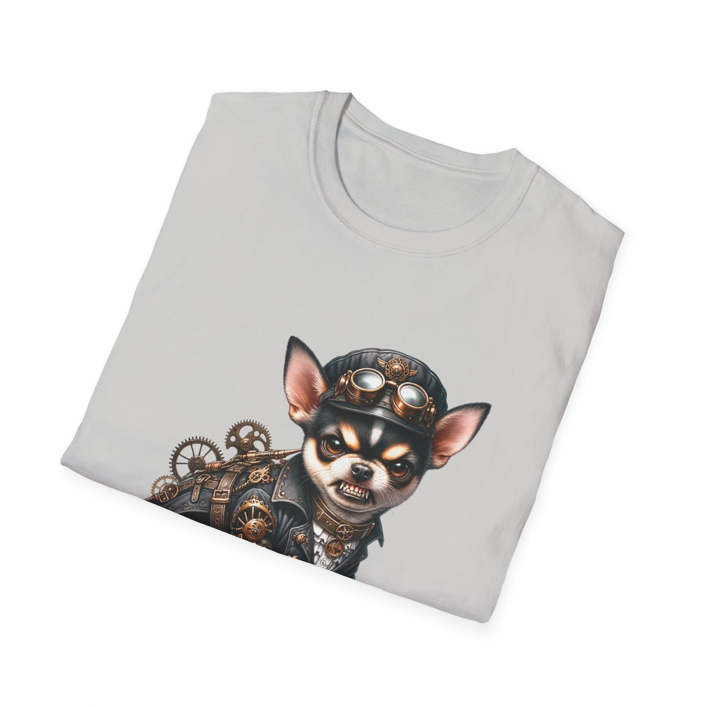 Chihuahua Tee – 'Tiny but Lethal' Steampunk Cosplay Design – Unisex Fit