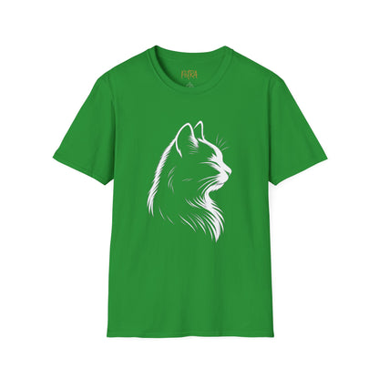 Cat Tee – Elegant Sketch Silhouette – Unisex Fit