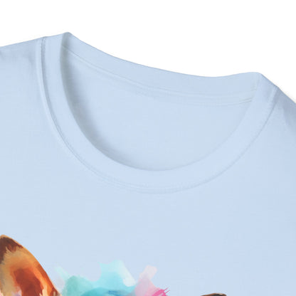 Chihuahua Tee – 'Chihuahua Mum' Watercolor Splash Design – Unisex Fit
