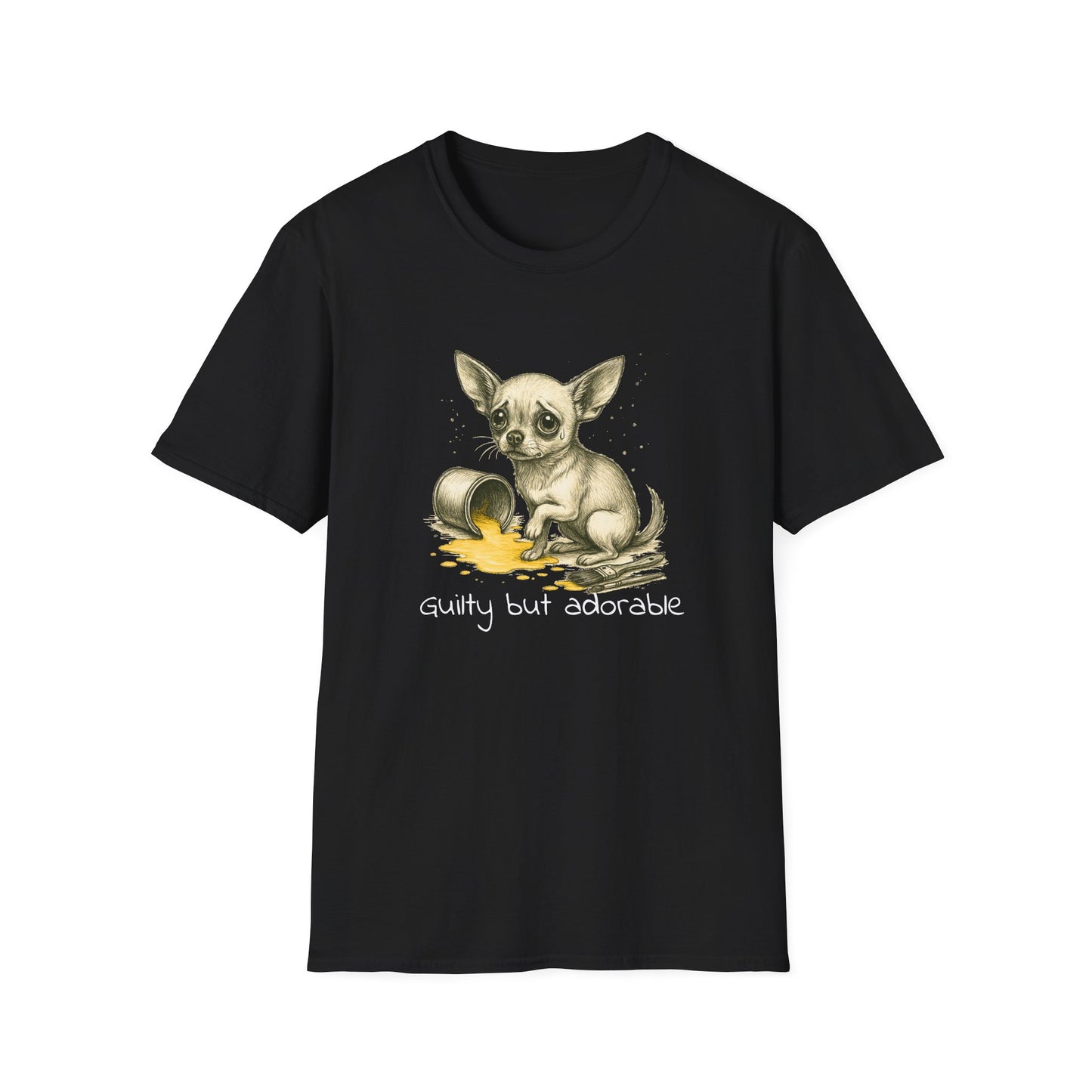 Chihuahua T Shirt – Spilled Paint Design – Unisex Fit