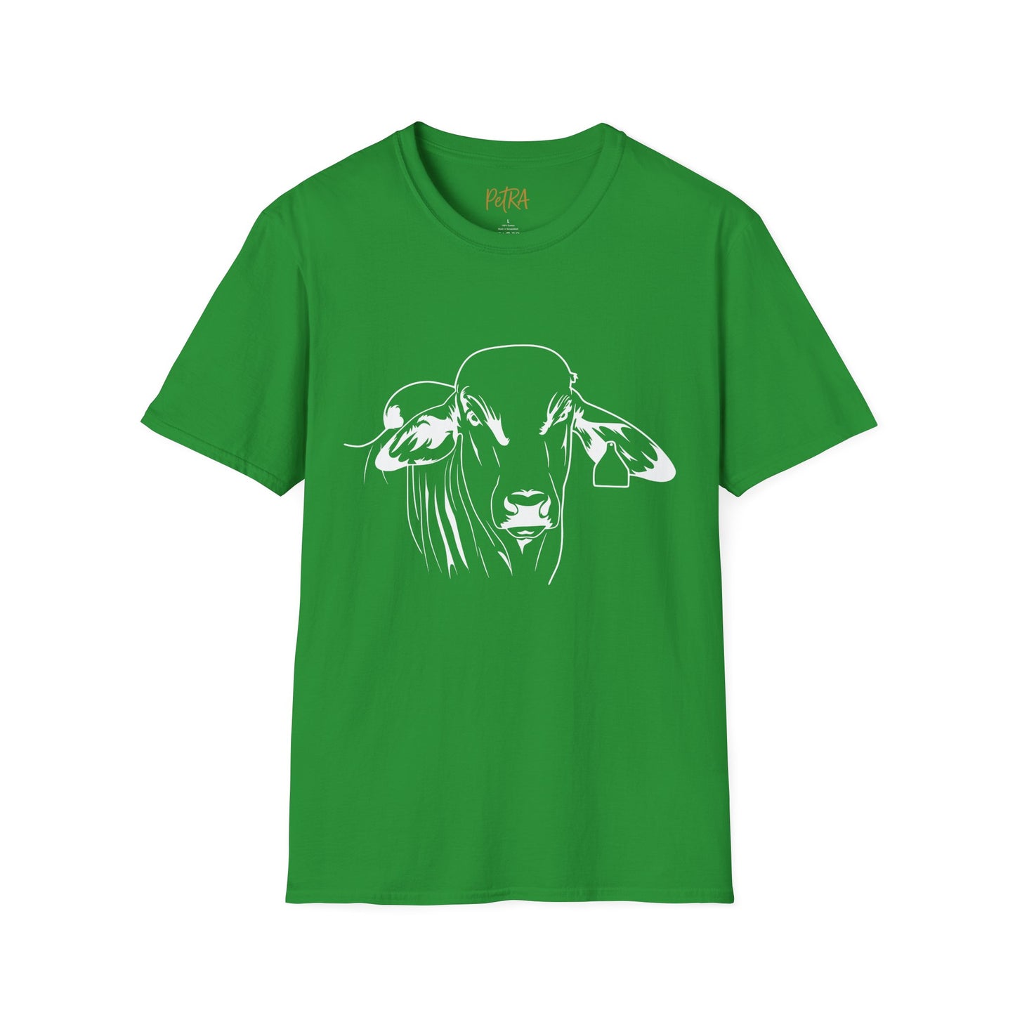 Brahman Tee – Minimal Line Art Cattle Design – Unisex Fit