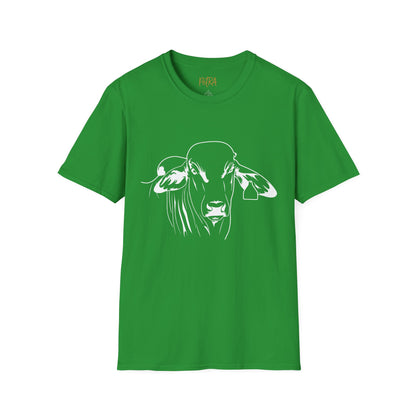 Brahman Tee – Minimal Line Art Cattle Design – Unisex Fit