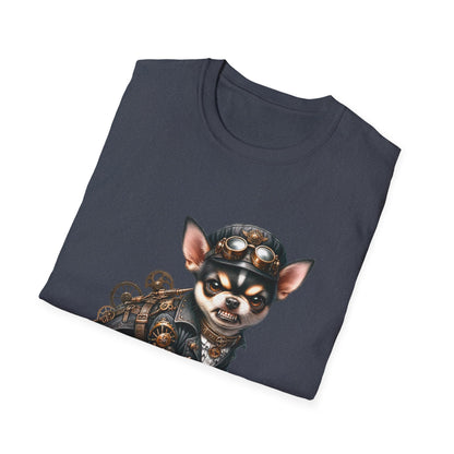 Chihuahua Tee – 'Tiny but Lethal' Steampunk Cosplay Design – Unisex Fit