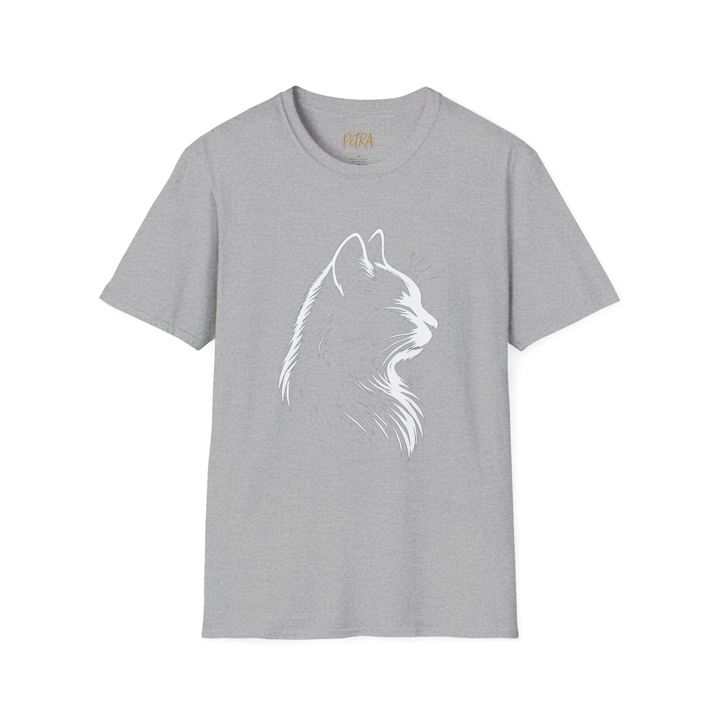 Cat Tee – Elegant Sketch Silhouette – Unisex Fit