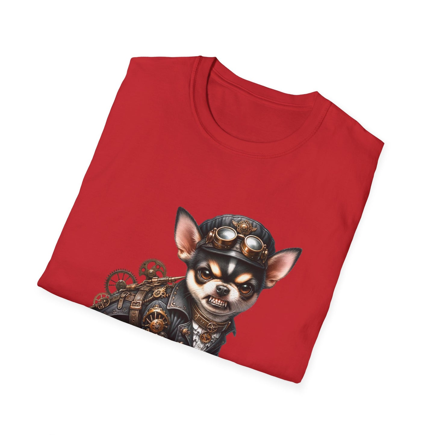 Chihuahua Tee – 'Tiny but Lethal' Steampunk Cosplay Design – Unisex Fit