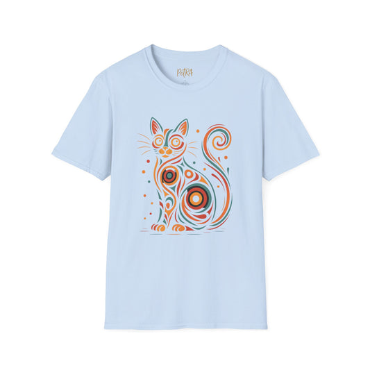 Cat T Shirt – Abstract Kaleidoscope Art – Unisex Fit