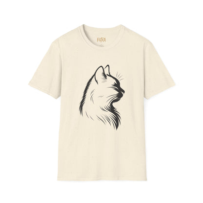Cat Tee – Elegant Sketch Silhouette – Unisex Fit