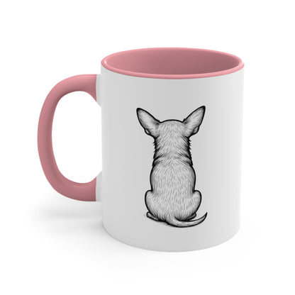 Chihuahua Mug – 'Dramatic AF' Sketch Design – 11oz Accent