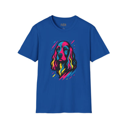 Cocker Spaniel T Shirt – Neo Pop Art Portrait – Unisex Fit