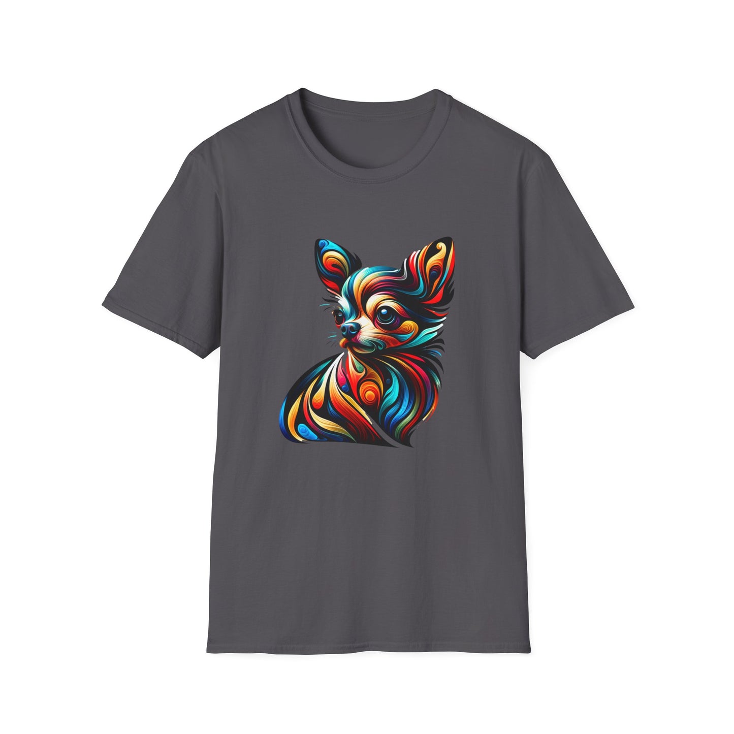 Chihuahua Tee – Vibrant Abstract Swirl Portrait – Unisex Fit